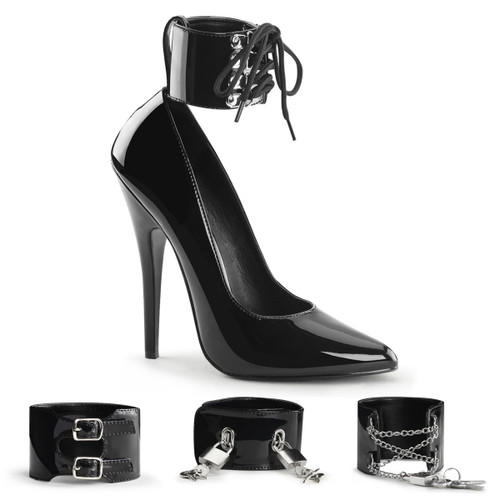 Domina-434 6" pump with Interchangeable Ankle Cuff